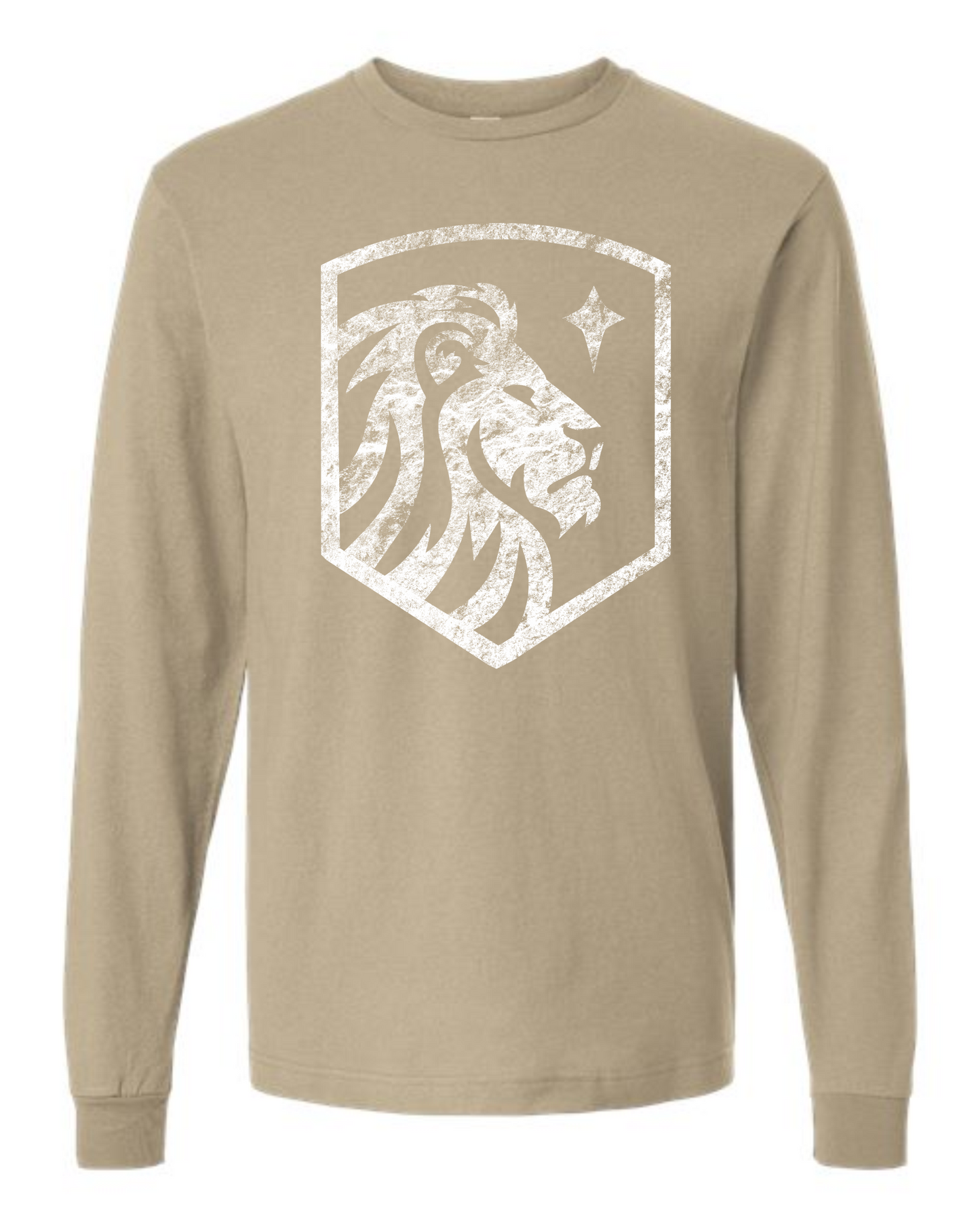 ADULT and YOUTH SIZES - Long Sleeve T-Shirt - Distressed Crest