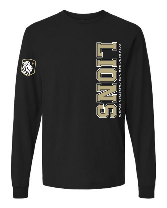 ADULT and YOUTH SIZES - Long Sleeve T-Shirt - Vertical Print