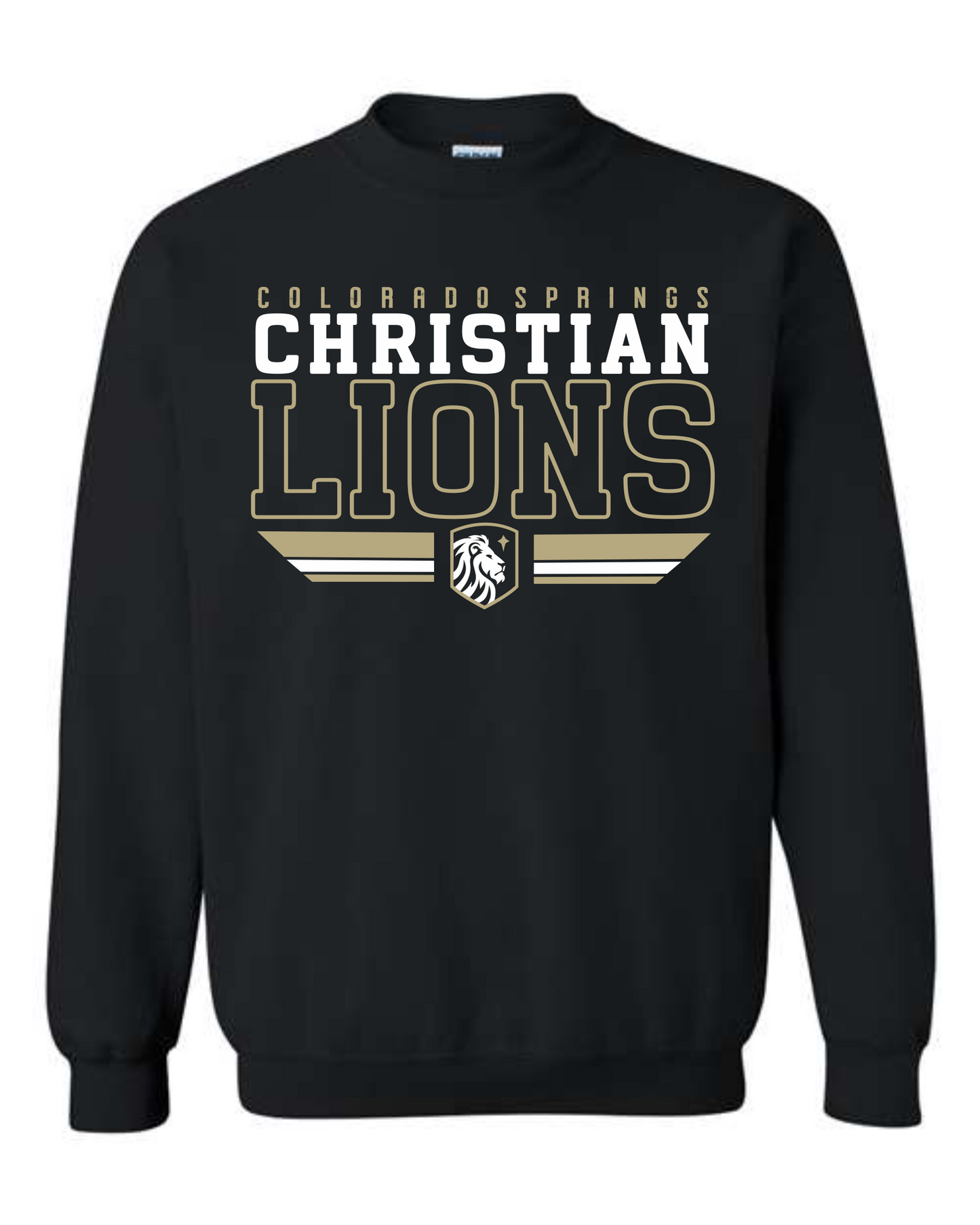 ADULT and YOUTH sized - Crewneck sweatshirt - Christian Lions print