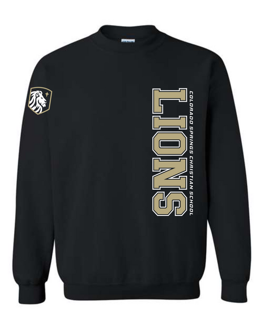 ADULT and YOUTH Sizes - Crewneck Sweatshirt - Vertical Print