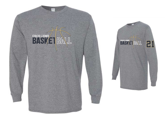 5th Grade Basketball Long Sleeve Tees