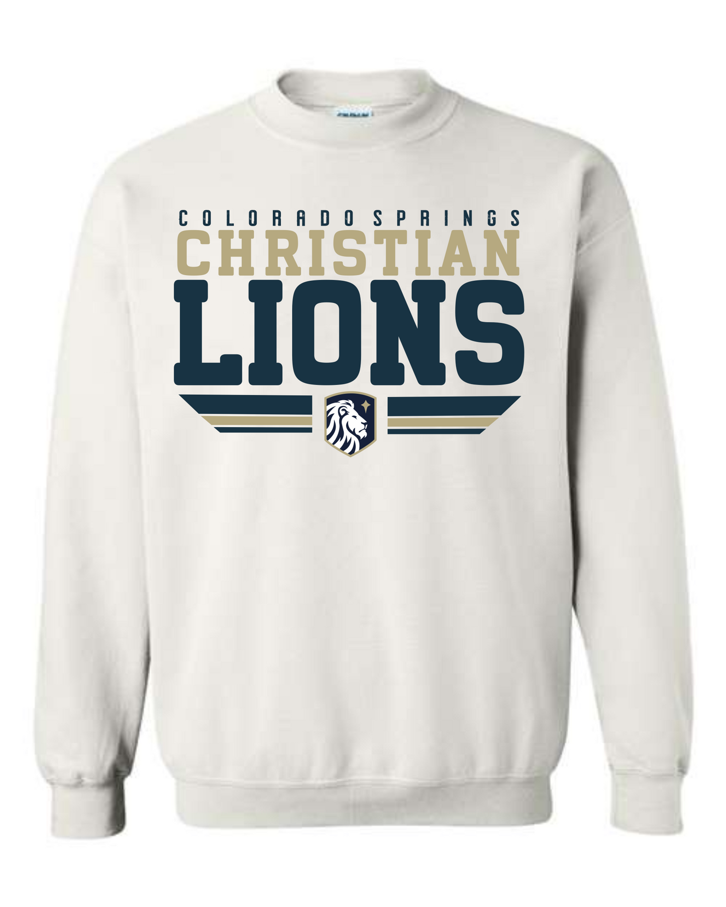 ADULT and YOUTH sized - Crewneck sweatshirt - Christian Lions print