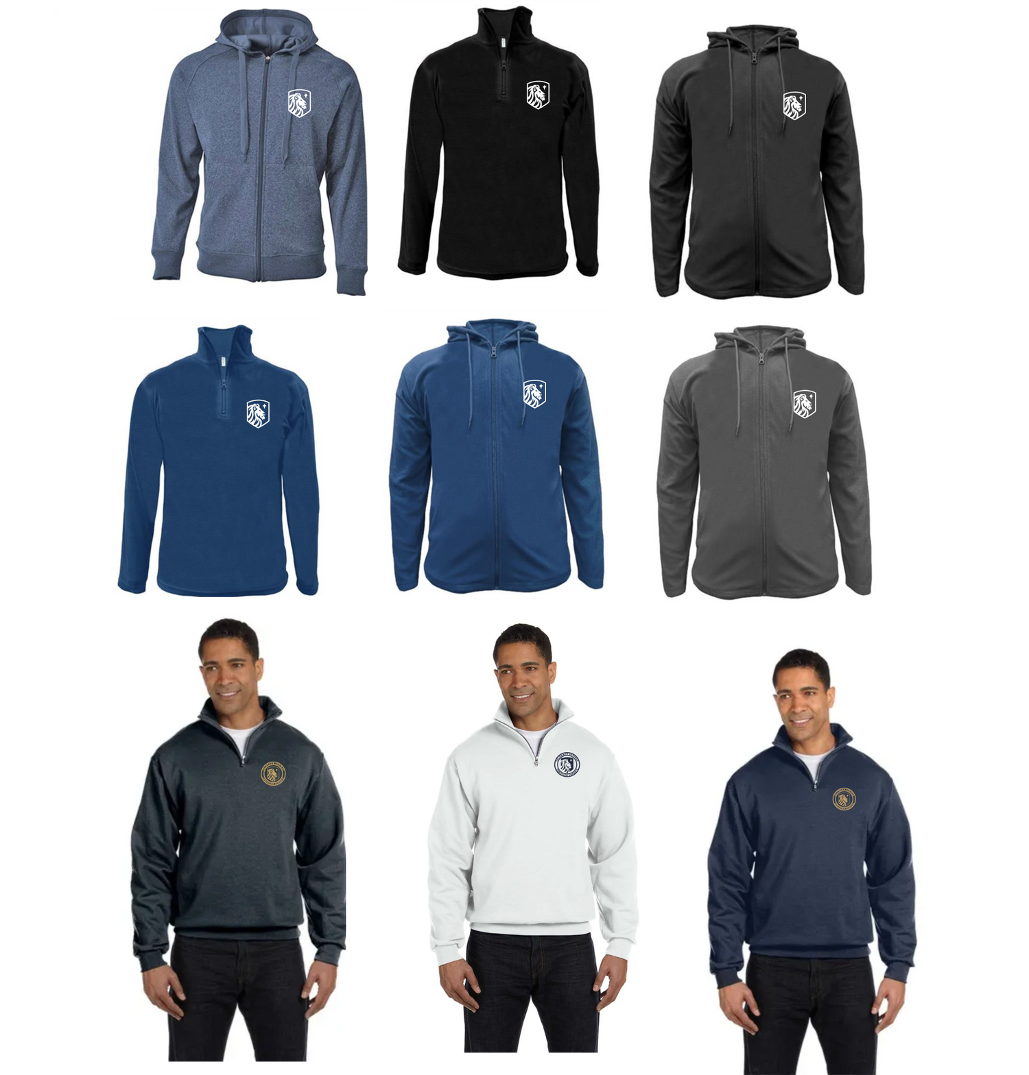 Zip Hoodies, Outer Wear, 1/4 Zip