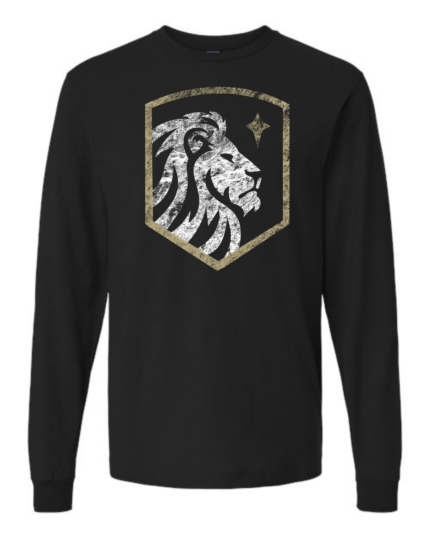 ADULT and YOUTH SIZES - Long Sleeve T-Shirt - Distressed Crest
