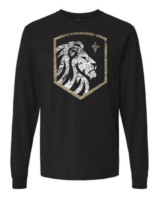 ADULT and YOUTH SIZES - Long Sleeve T-Shirt - Distressed Crest
