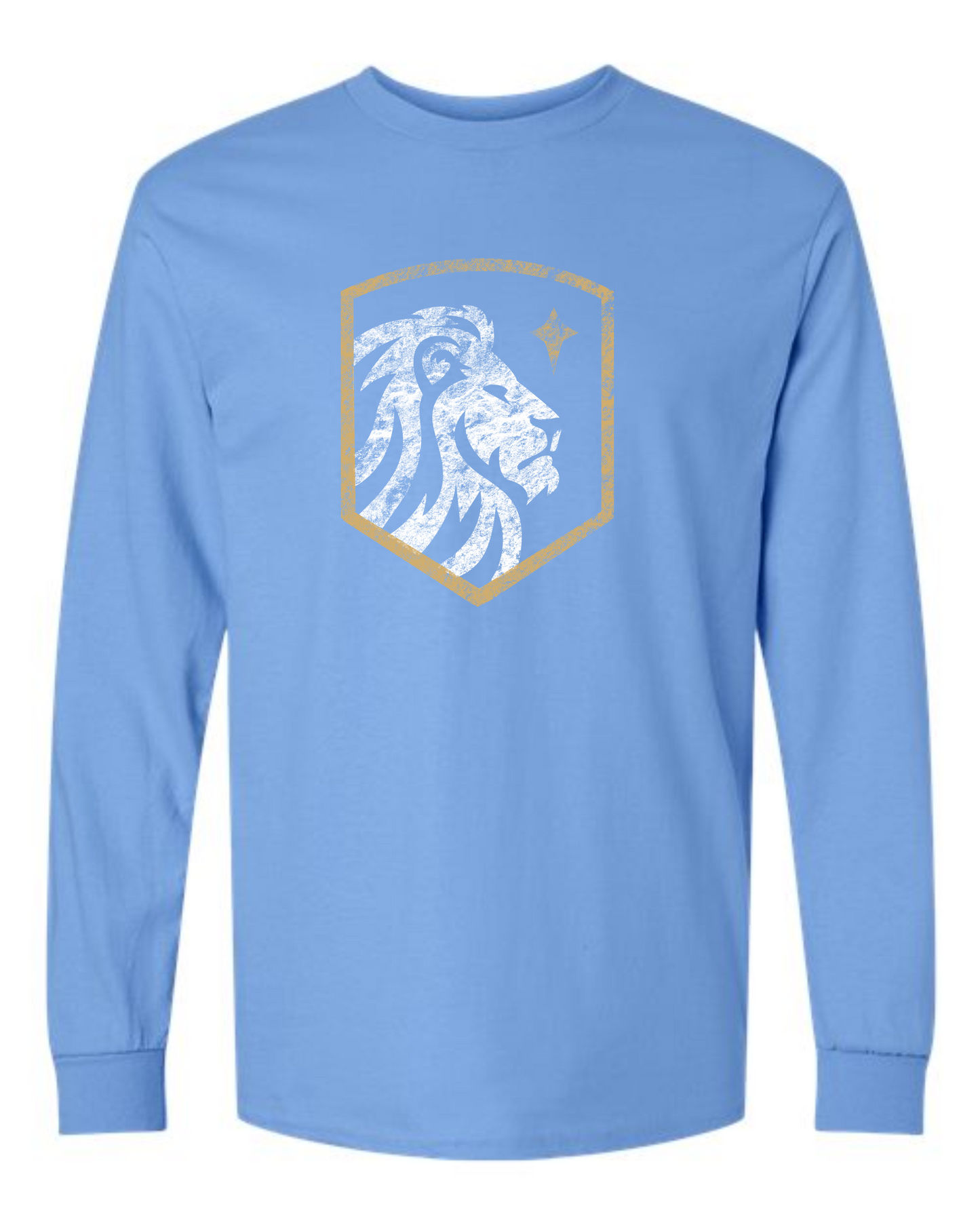 Distress Crest Long Sleeve T