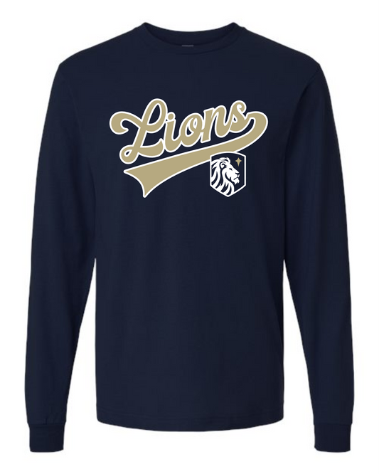 ADULT and YOUTH SIZES - Long Sleeve T-Shirt - Script Logo