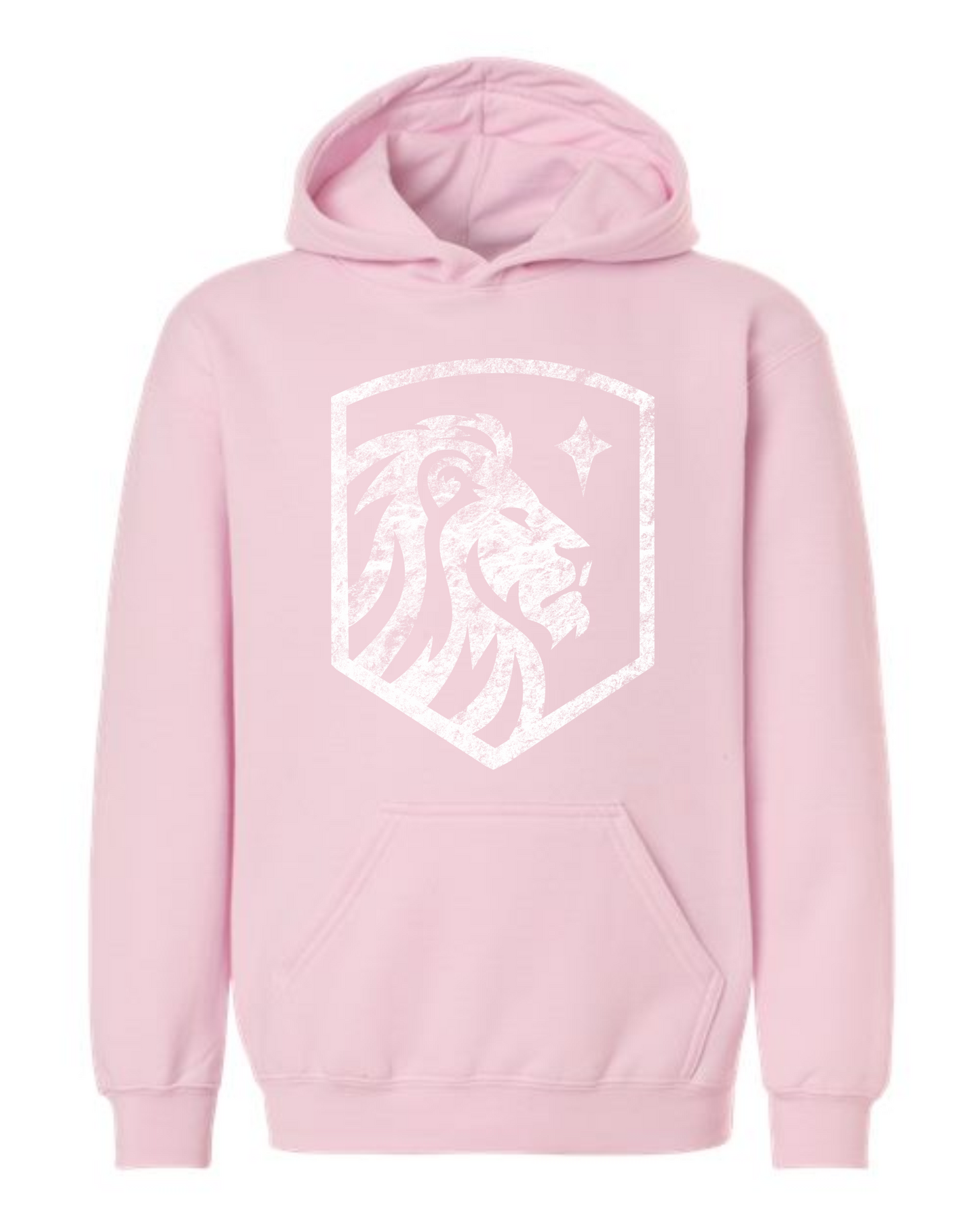 ADULT and YOUTH Sizes - Distressed Crest Hoodie