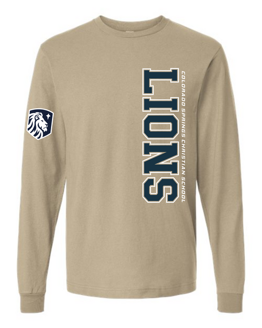 ADULT and YOUTH SIZES - Long Sleeve T-Shirt - Vertical Print