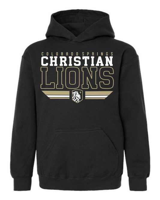 ADULT and YOUTH Sizes - Hoodies - Christian Lions Print