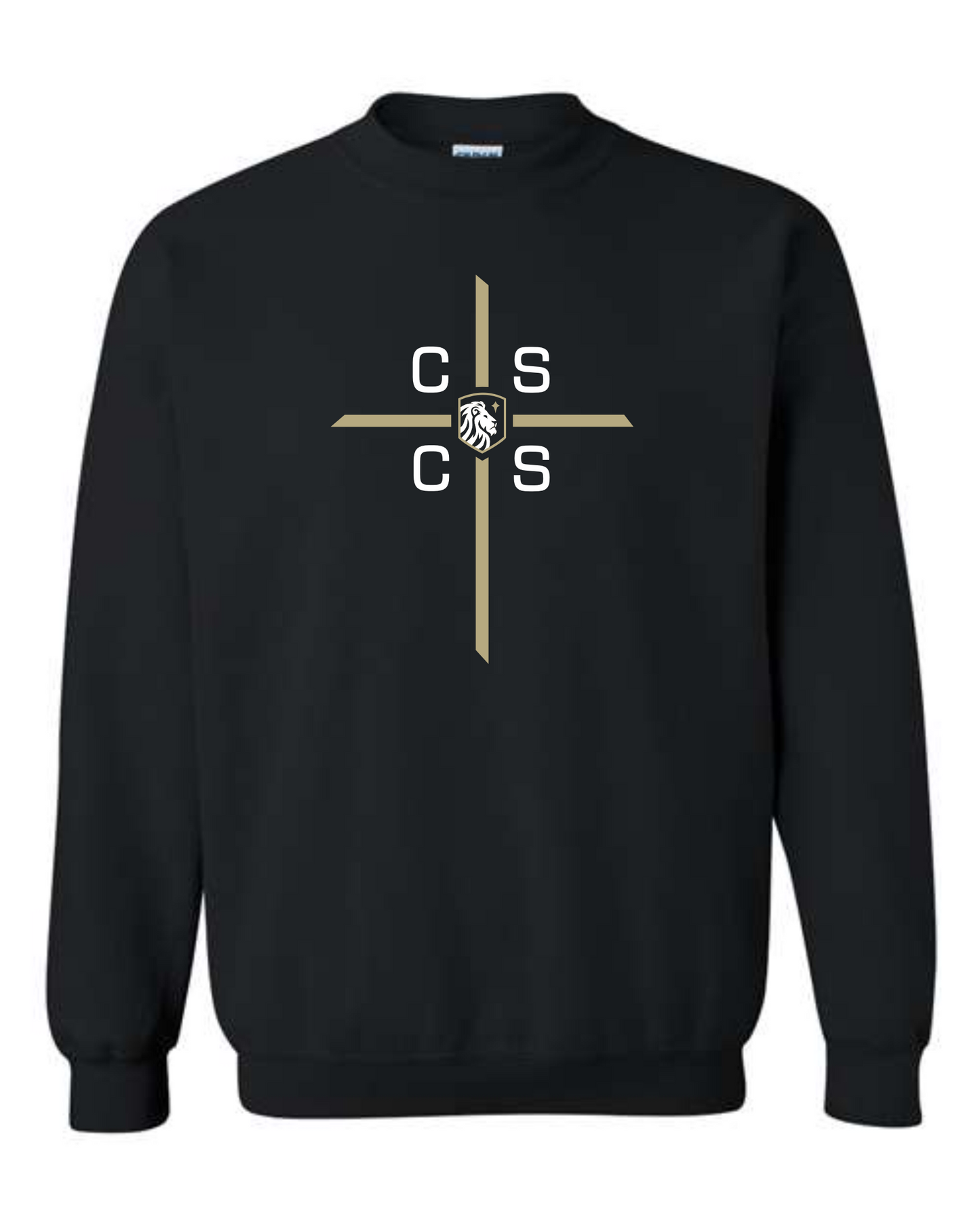 YOUTH SIZES - Crewneck Sweatshirt - Cross Print