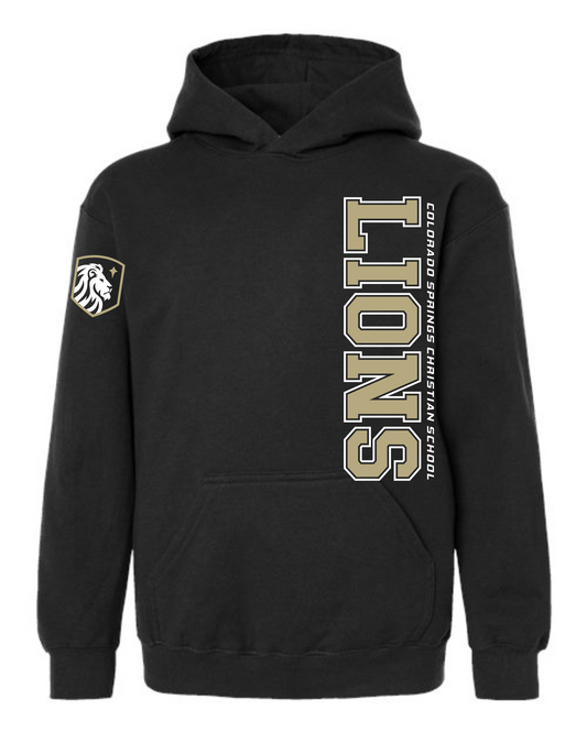 ADULT and YOUTH Sizes - Hoodies - Vertical Print