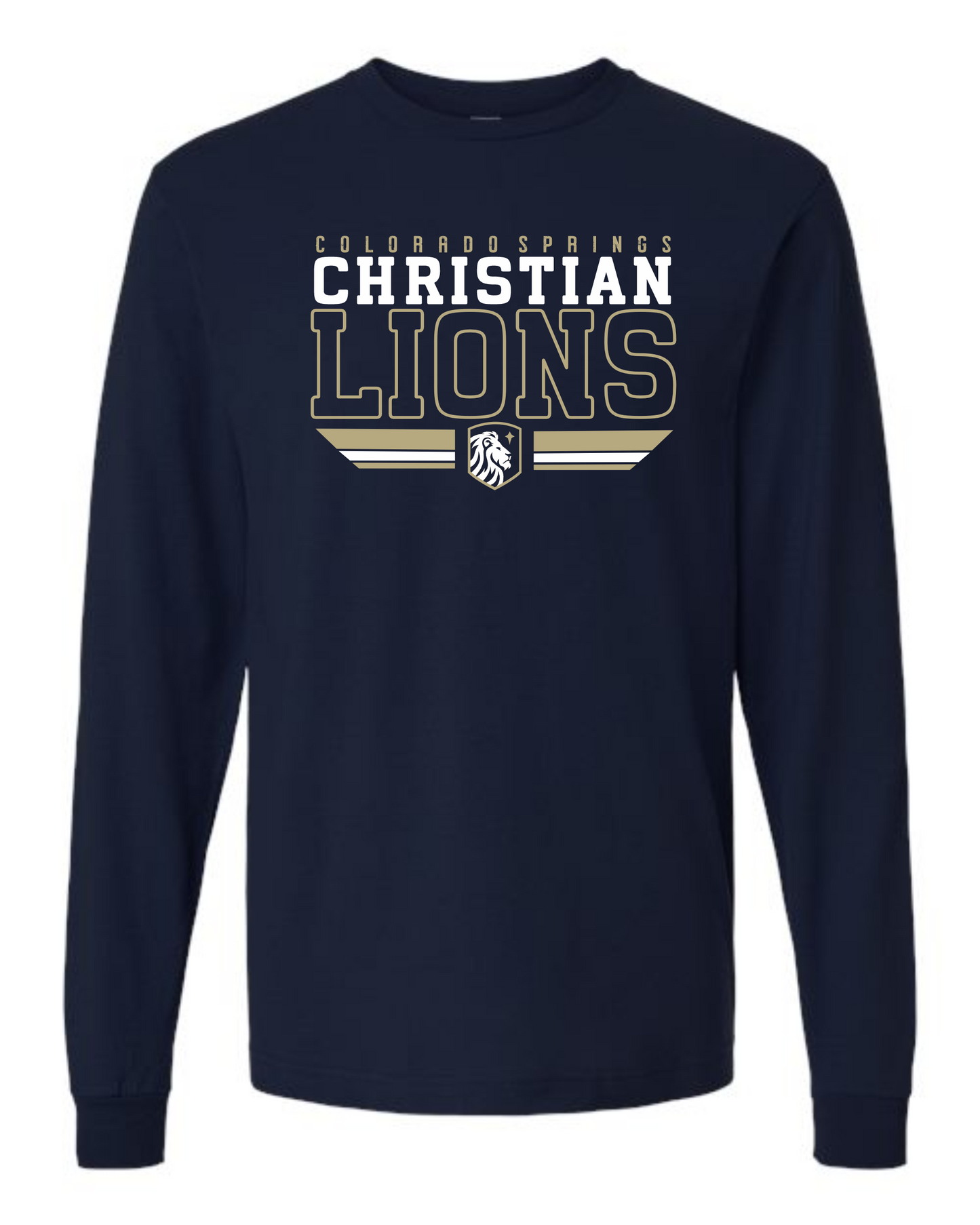 ADULT and YOUTH SIZES - Long Sleeve T-Shirt - Christian Lions
