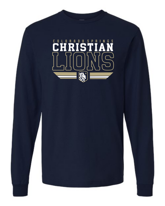 ADULT and YOUTH SIZES - Long Sleeve T-Shirt - Christian Lions