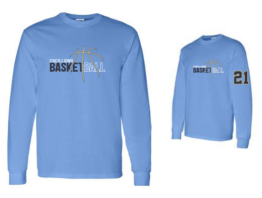 5th Grade Basketball Long Sleeve Tees