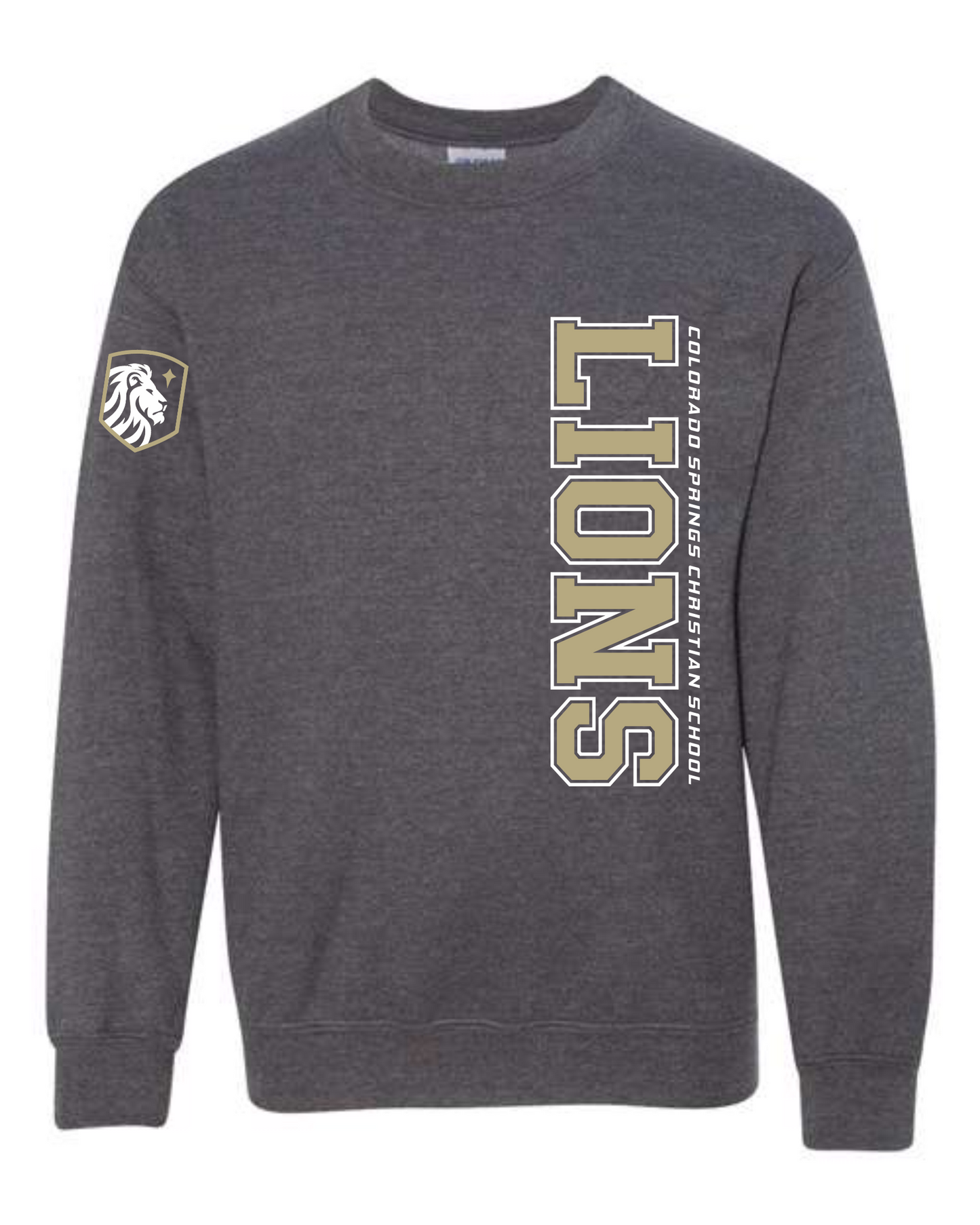 ADULT and YOUTH Sizes - Crewneck Sweatshirt - Vertical Print