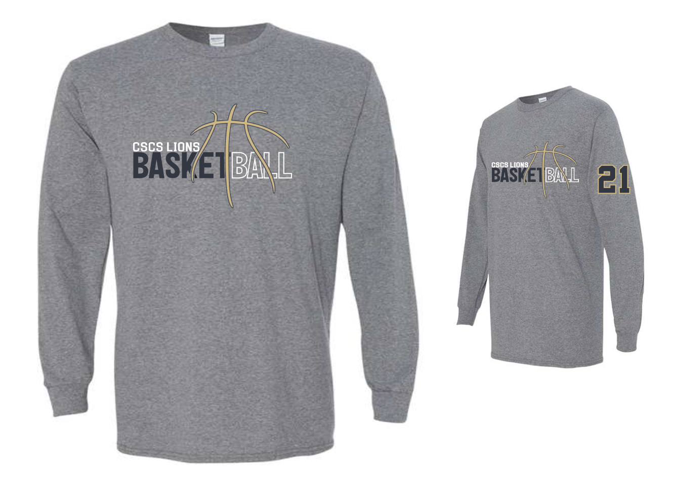5th Grade Basketball Long Sleeve Tees