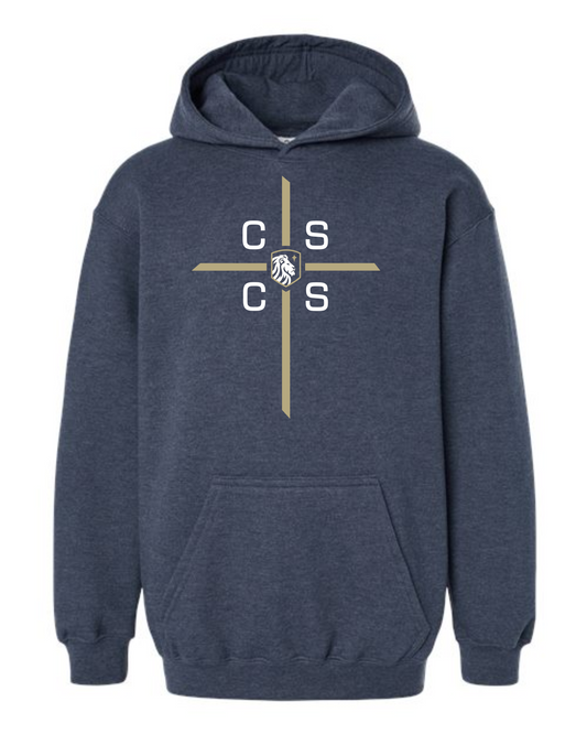 ADULT and YOUTH Sizes - Hoodies - CSCS cross logo
