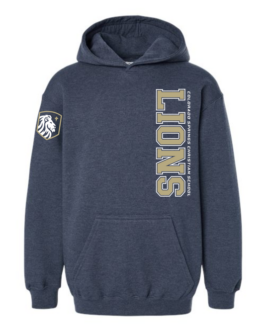 ADULT and YOUTH Sizes - Hoodies - Vertical Print