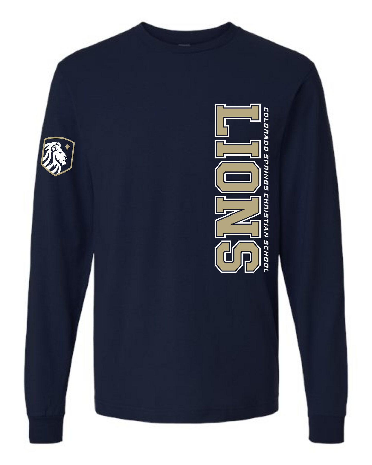 ADULT and YOUTH SIZES - Long Sleeve T-Shirt - Vertical Print