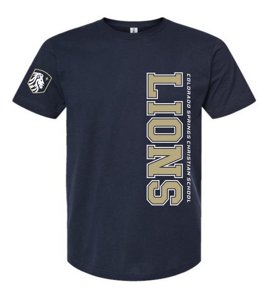 ADULT and YOUTH SIZES - Short Sleeve T-Shirt - Vertical Print
