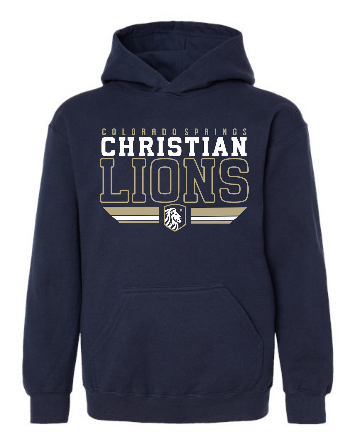 ADULT and YOUTH Sizes - Hoodies - Christian Lions Print