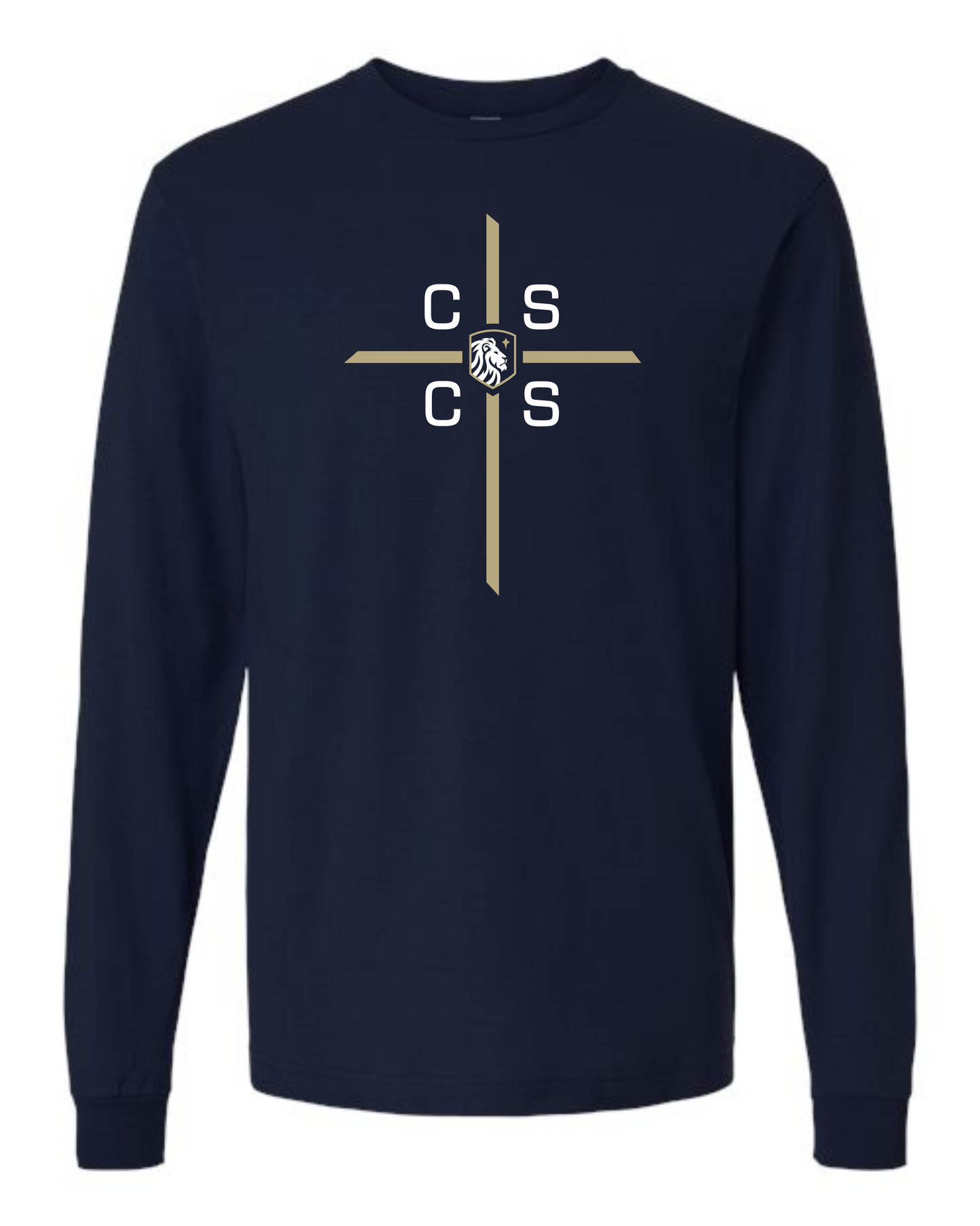 ADULT and YOUTH SIZES - Long Sleeve T - Cross