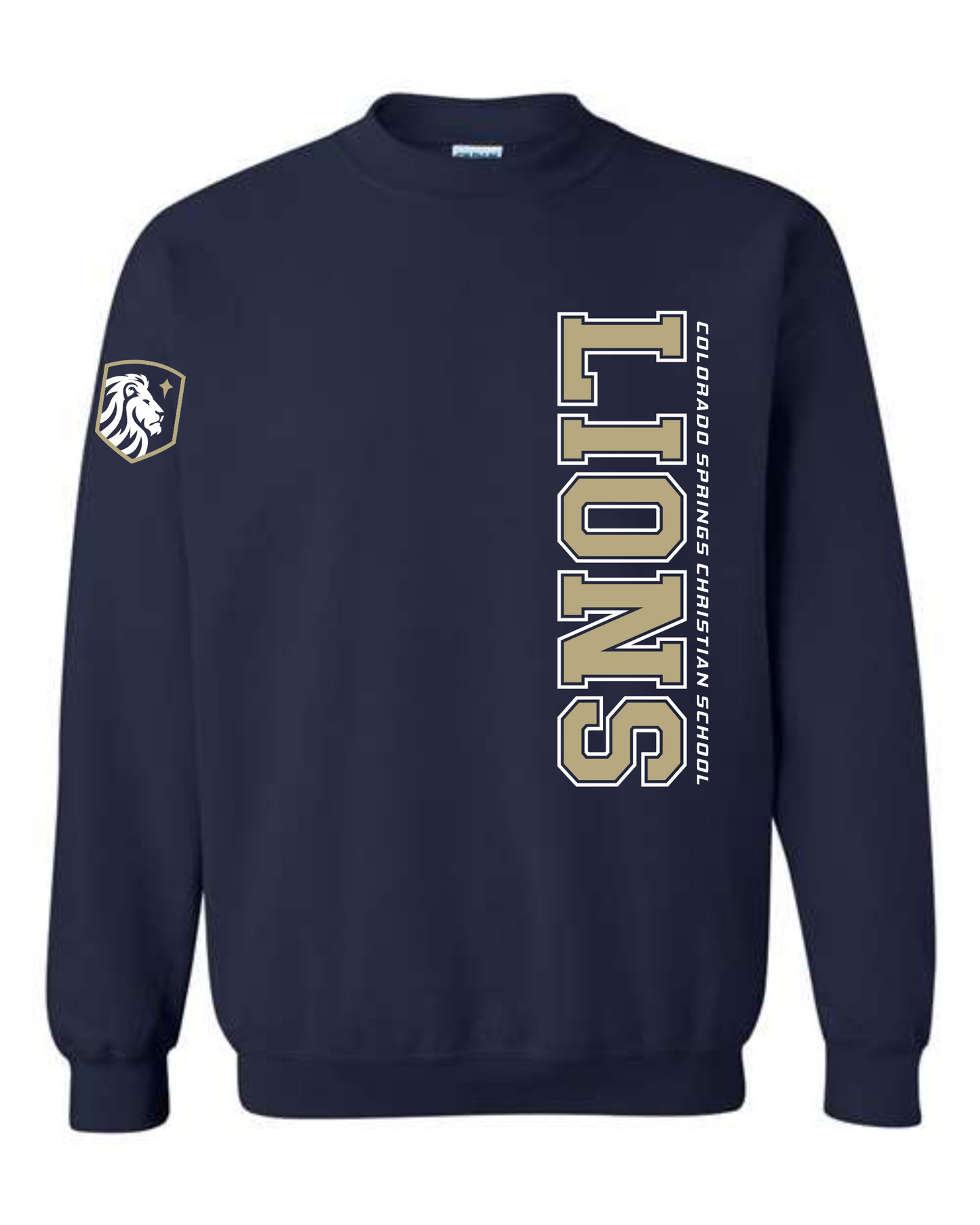 ADULT and YOUTH Sizes - Crewneck Sweatshirt - Vertical Print