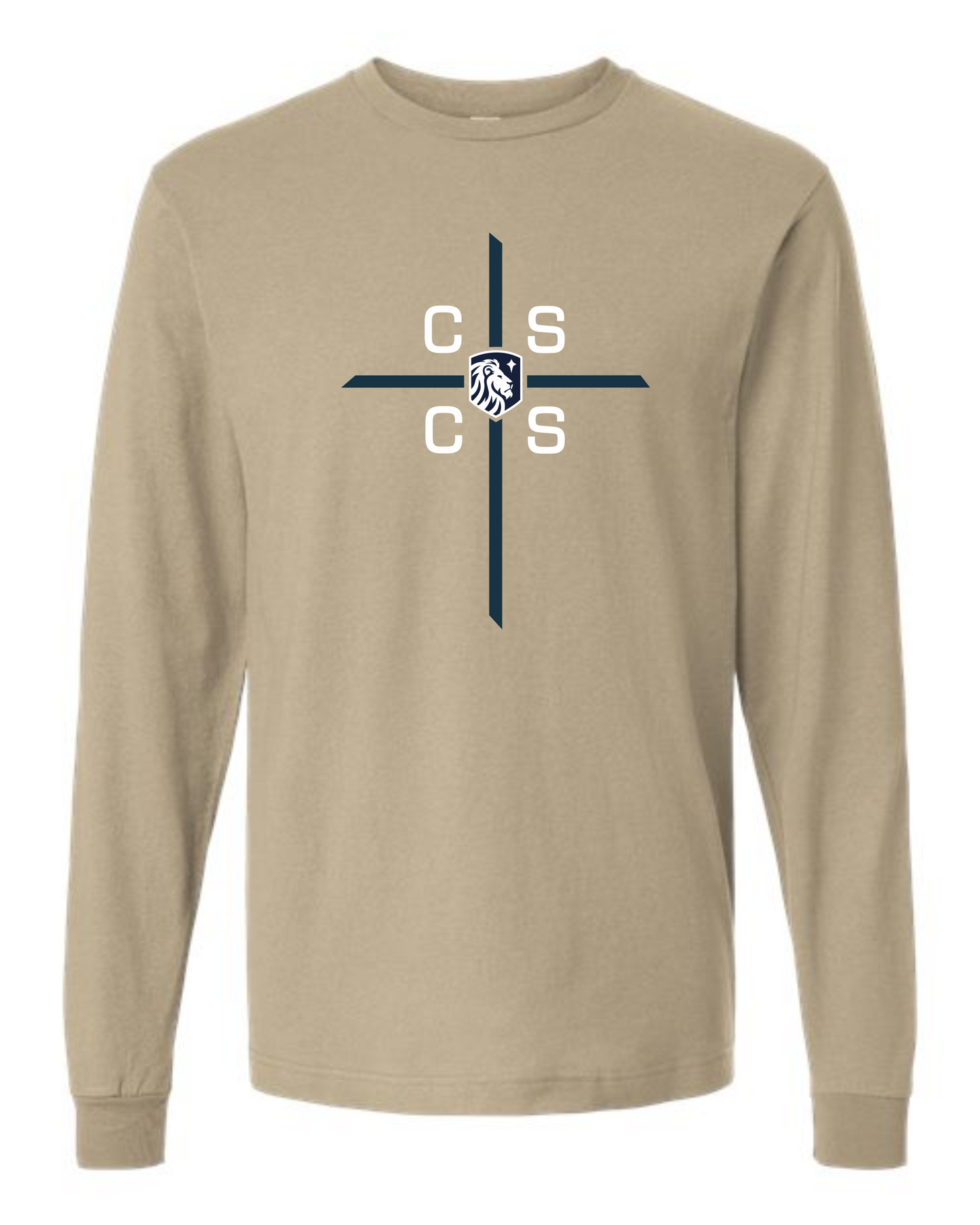 ADULT and YOUTH SIZES - Long Sleeve T - Cross