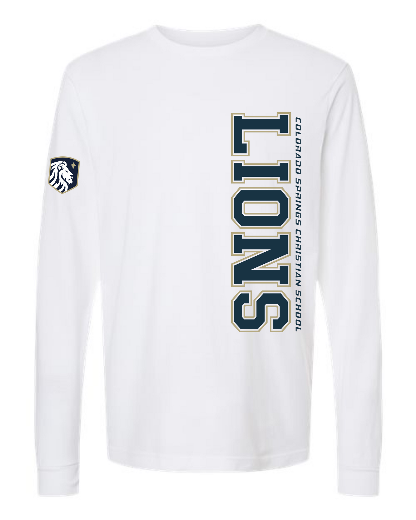 ADULT and YOUTH SIZES - Long Sleeve T-Shirt - Vertical Print