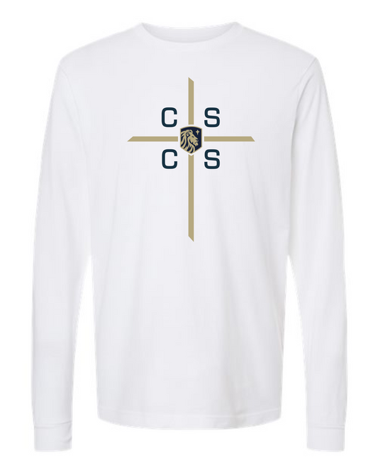ADULT and YOUTH SIZES - Long Sleeve T - Cross