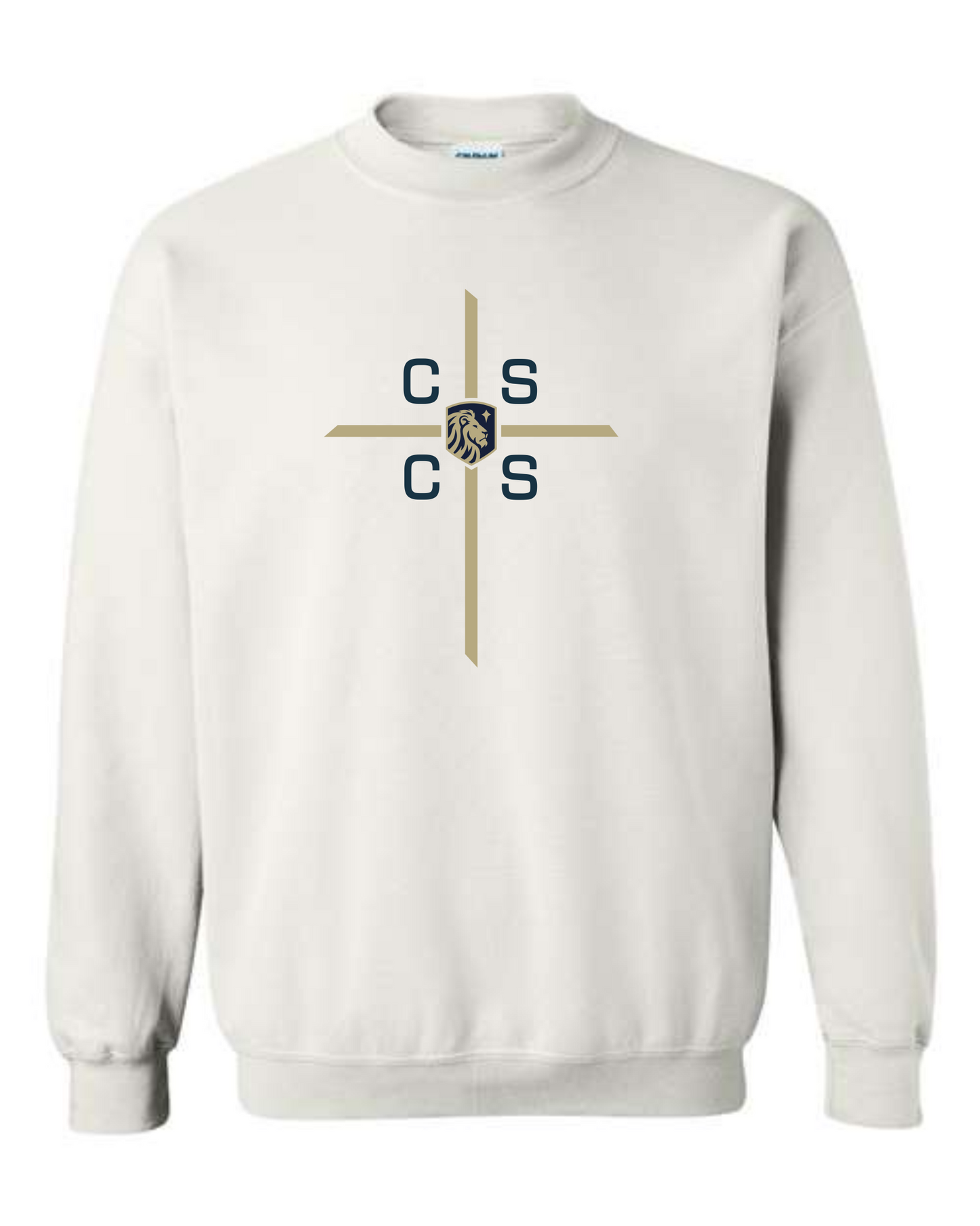 YOUTH SIZES - Crewneck Sweatshirt - Cross Print
