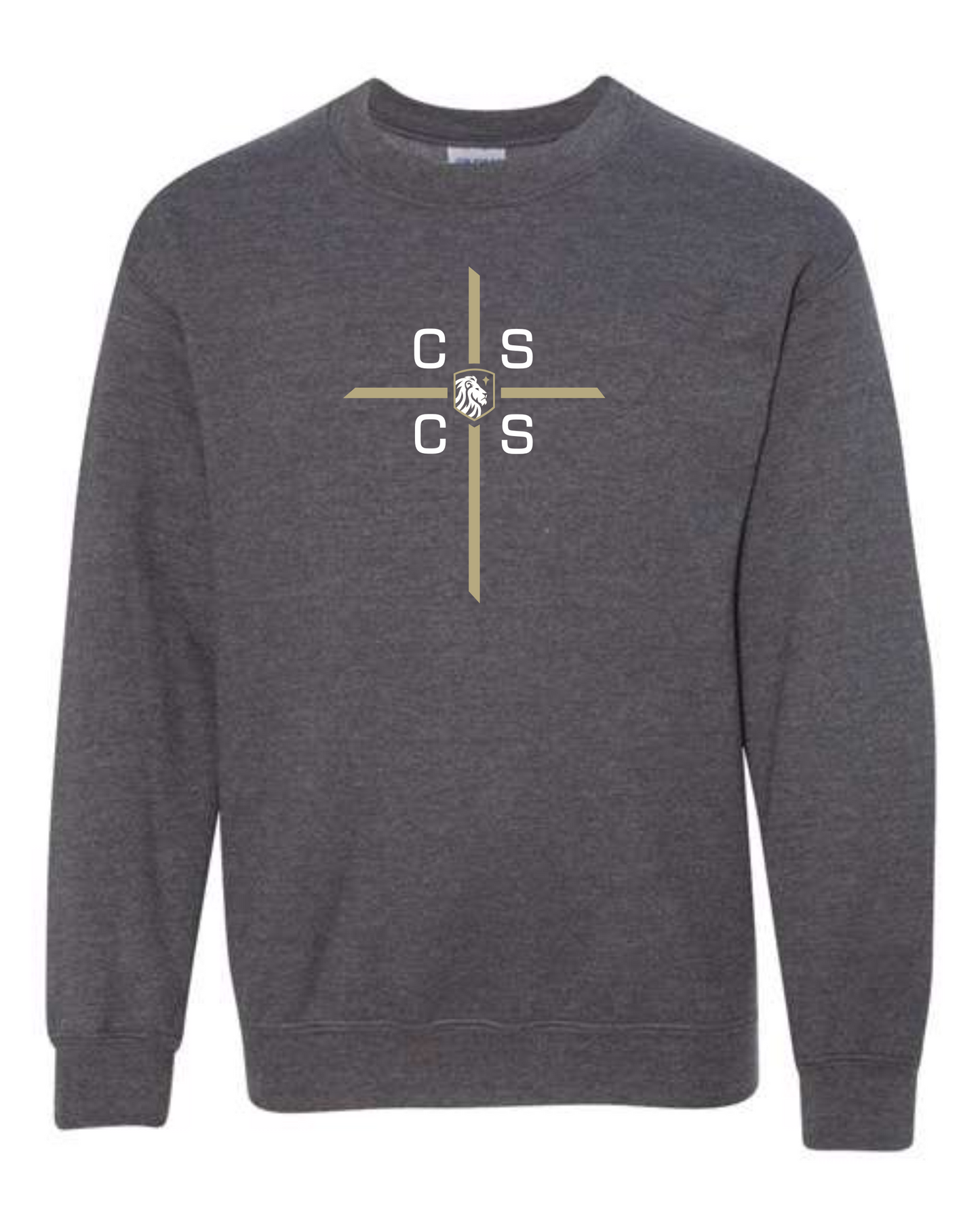 YOUTH SIZES - Crewneck Sweatshirt - Cross Print